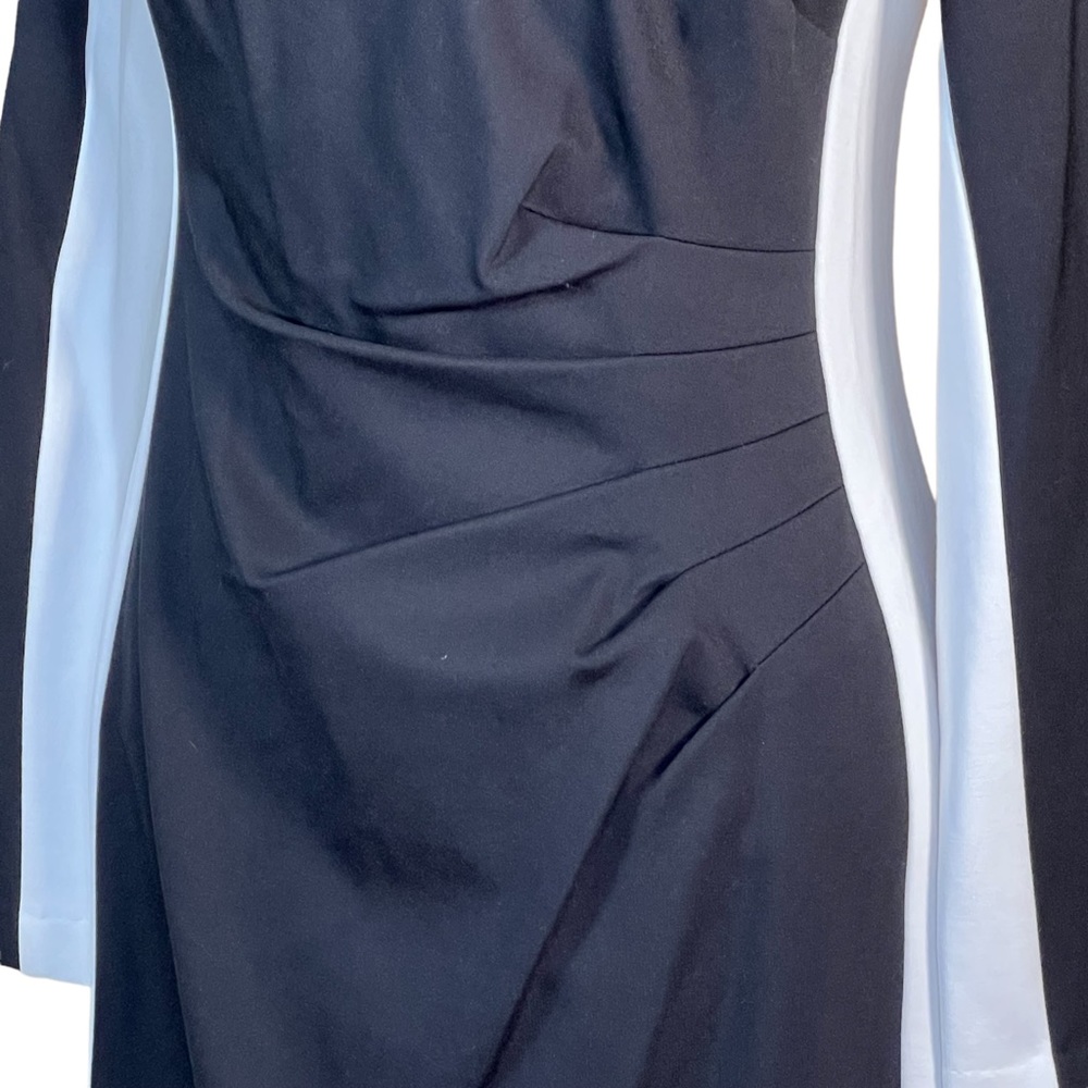 Lauren Ralph Lauren Black & White Knit Dress 6 NWT - Picture 4 of 14